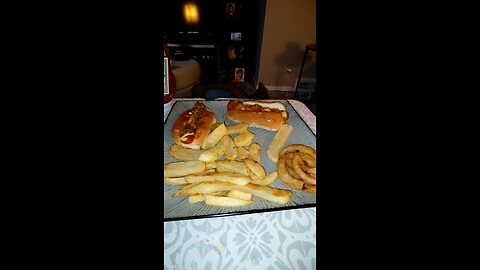 Eating Hebrew National Beef Franks, Dbn, MI, 10/22/25