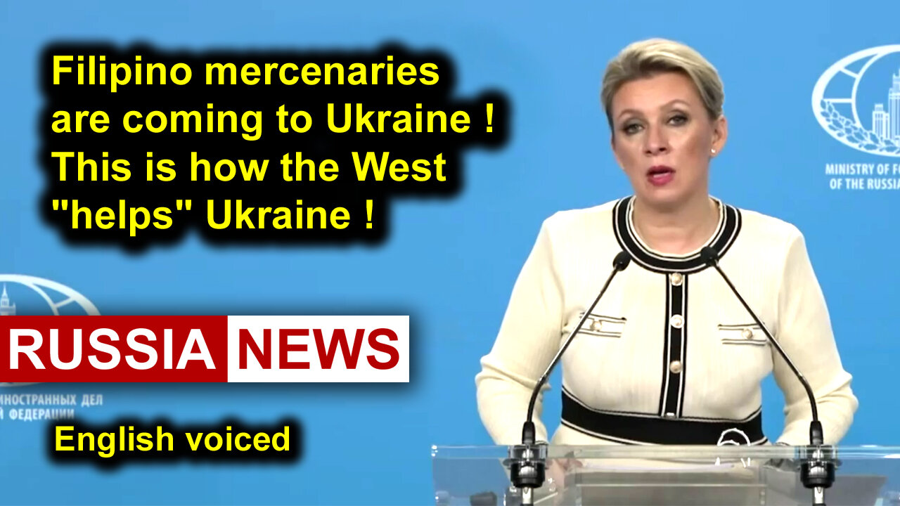 Filipino mercenaries are coming to Ukraine! This is how the West "helps" Ukraine! Zakharova, Russia