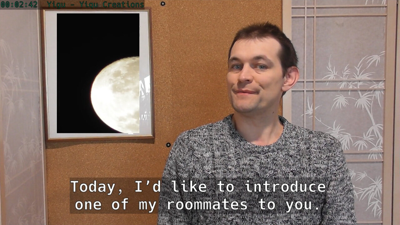Today, I’d like to introduce one of my roommates to you.