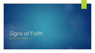 Signs of Faith
