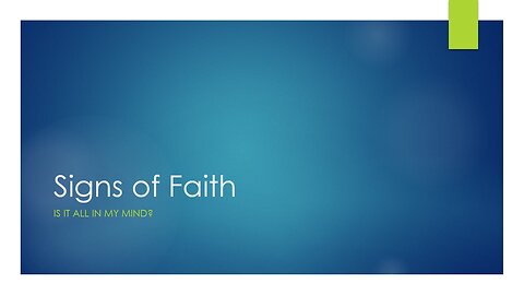 Signs of Faith