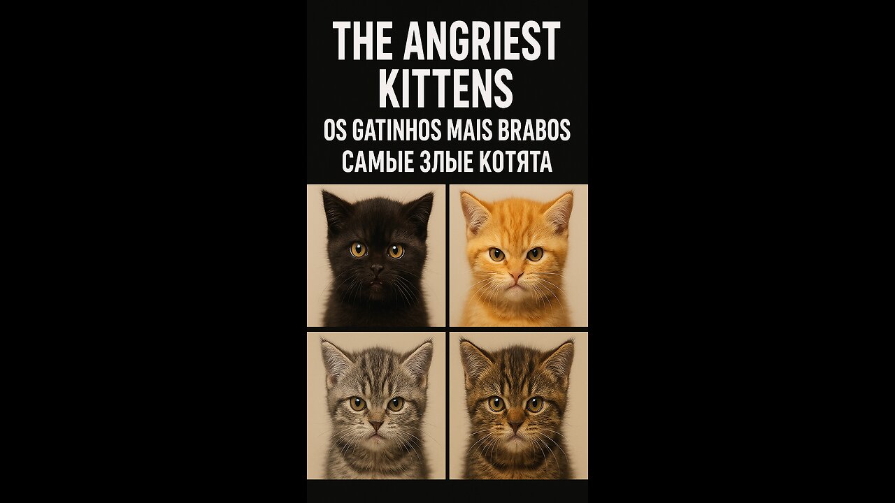 The 4 angriest Kittens on the Internet 😾💖 You get to choose your favorite!