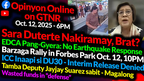 EDCA For War Only - No Disaster Response | ICC Illegal and Inhumane | GTNR Ka Mentong Ka Ado