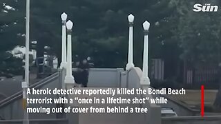 Dramatic moment hero cop ‘killed Bondi Beach terrorist’ with ‘once in a lifetime shot’