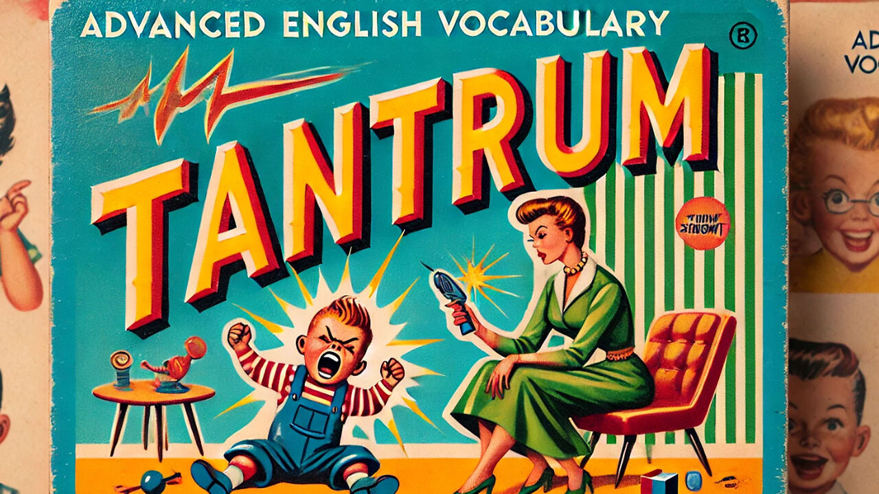 Vocabulary and Pronunciation "TANTRUM" with WITH TAG QUESTIONS Advanced English