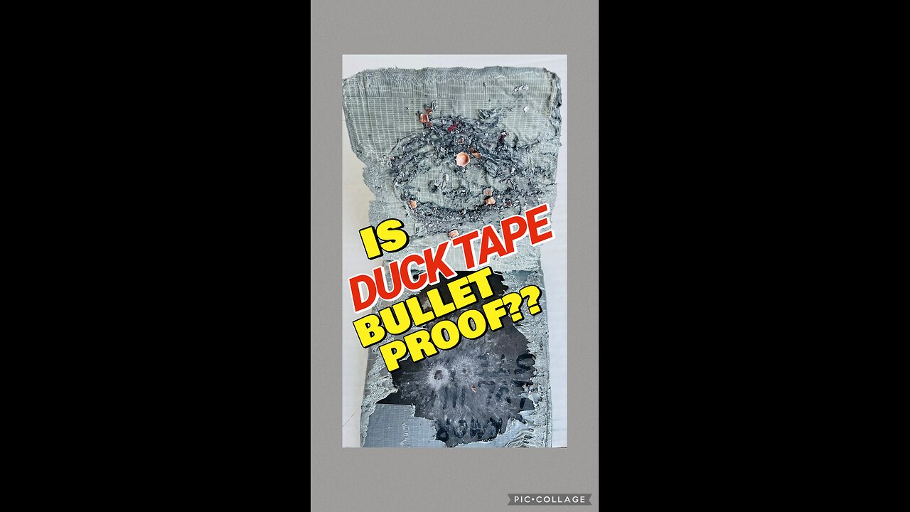 Is DUCK TAPE Bullet-PROOF??