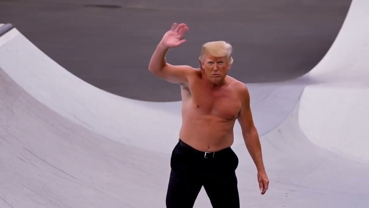 Ai Donald Trump’s incredible ai generated skateboarding skills