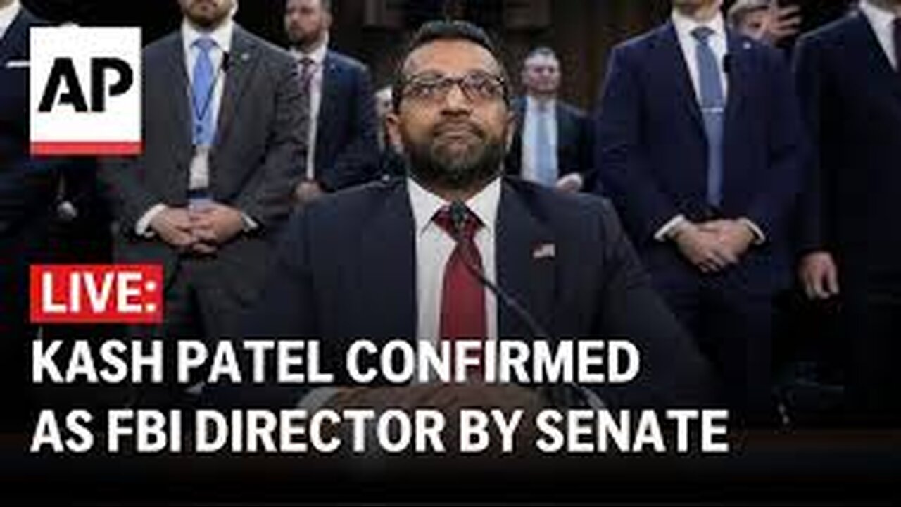 KASH PATEL confirmado por El Senado como Director de La FBI