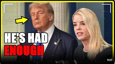 Pam Bondi is in HOT WATER.