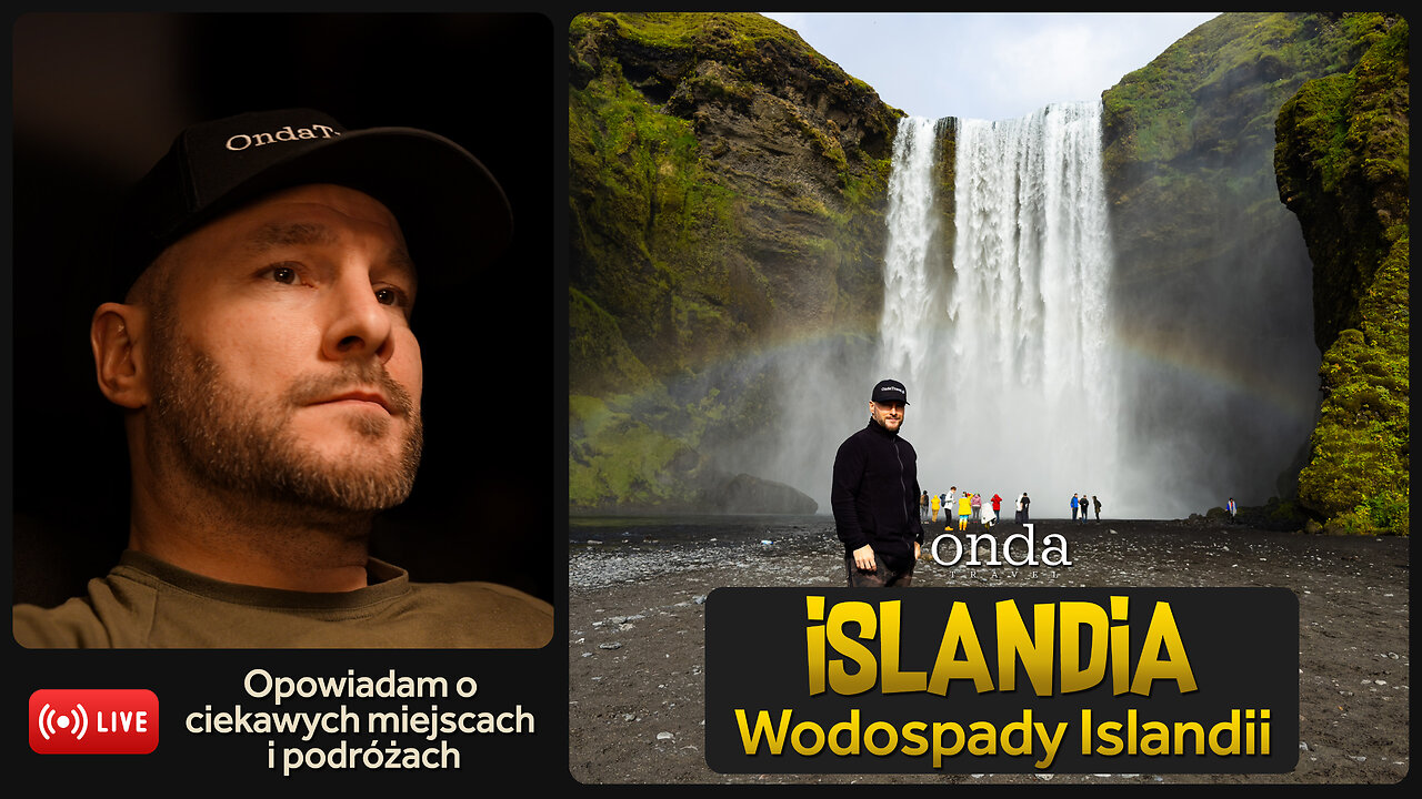 Onda 🛑 AIR - Wodospady Islandii - Glymur, Kvernufoss, Skogafoss, Haifoss, Gullfoss, Katla Geopark