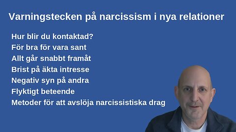 Varningstecken på narcissism i nya relationer