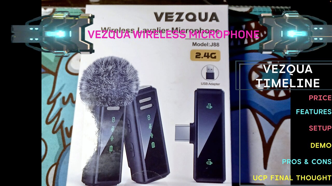 VEZQUA Wireless MICROPHONE REVIEW IN 4K #vlogging #wirelessmicrophone #microphone #androidapp