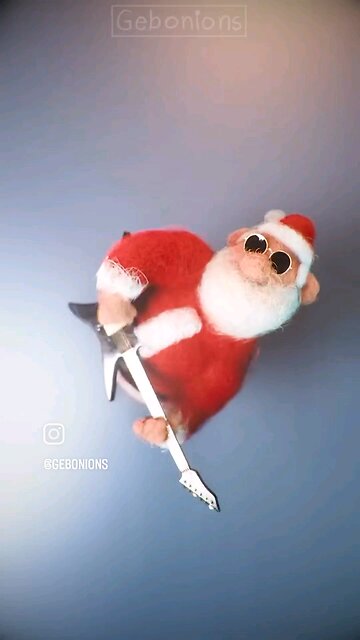 Santa Shreds Guitar Like He’s on the Naughty List