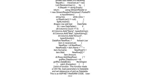 Read CSV files in C#