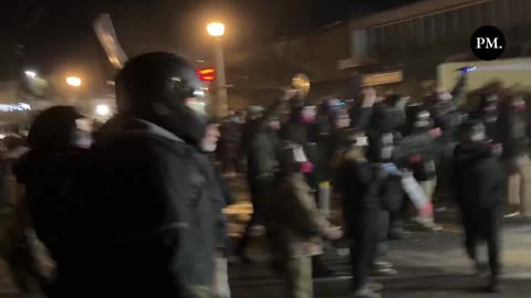 Riot have erupted at the ICE facility in Portland involving Antifa and left-wing agitators.
