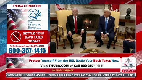 RSBN President Trump Israeli PM Benjamin Netanyahu Meet in the Oval Office - 2-4-25