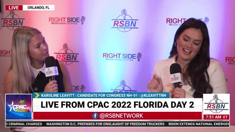 Karoline Leavitt's Interview with RSBN's own Liz Willis at CPAC 2022