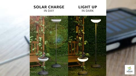 GGII Solar Floor Lamp with Blue-Tooth Speaker