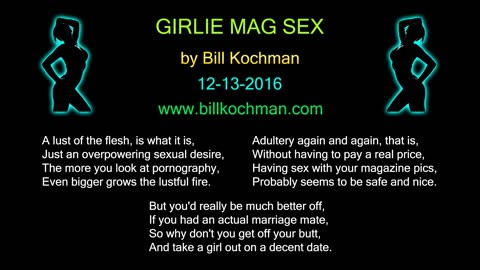 GIRLIE MAG SEX -- an original song by Bill Kochman.