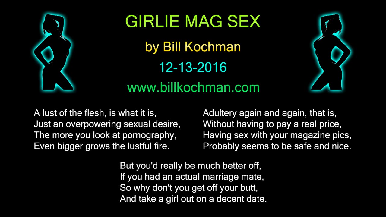 GIRLIE MAG SEX -- an original song by Bill Kochman.