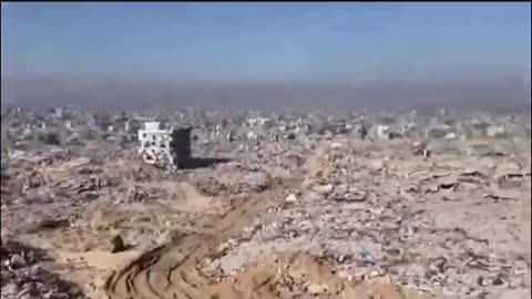 Jew posts the total destruction of Jabalia refugee camp in Gaza. While millions are celebrating Christmas the Jews are bombing the bibical sites