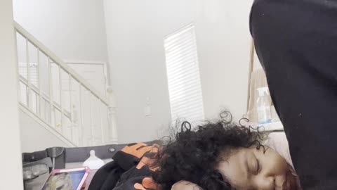 Baby Falls Asleep To Rap