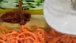 Best Spicy Gimbap in Korea?! Giant Seaweed Rice Rolls You Must Try! 🌶️🍙 #shorts