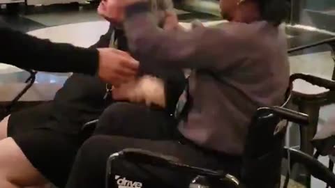 Multiracial Wheelchair Warfare In Clown Wurld