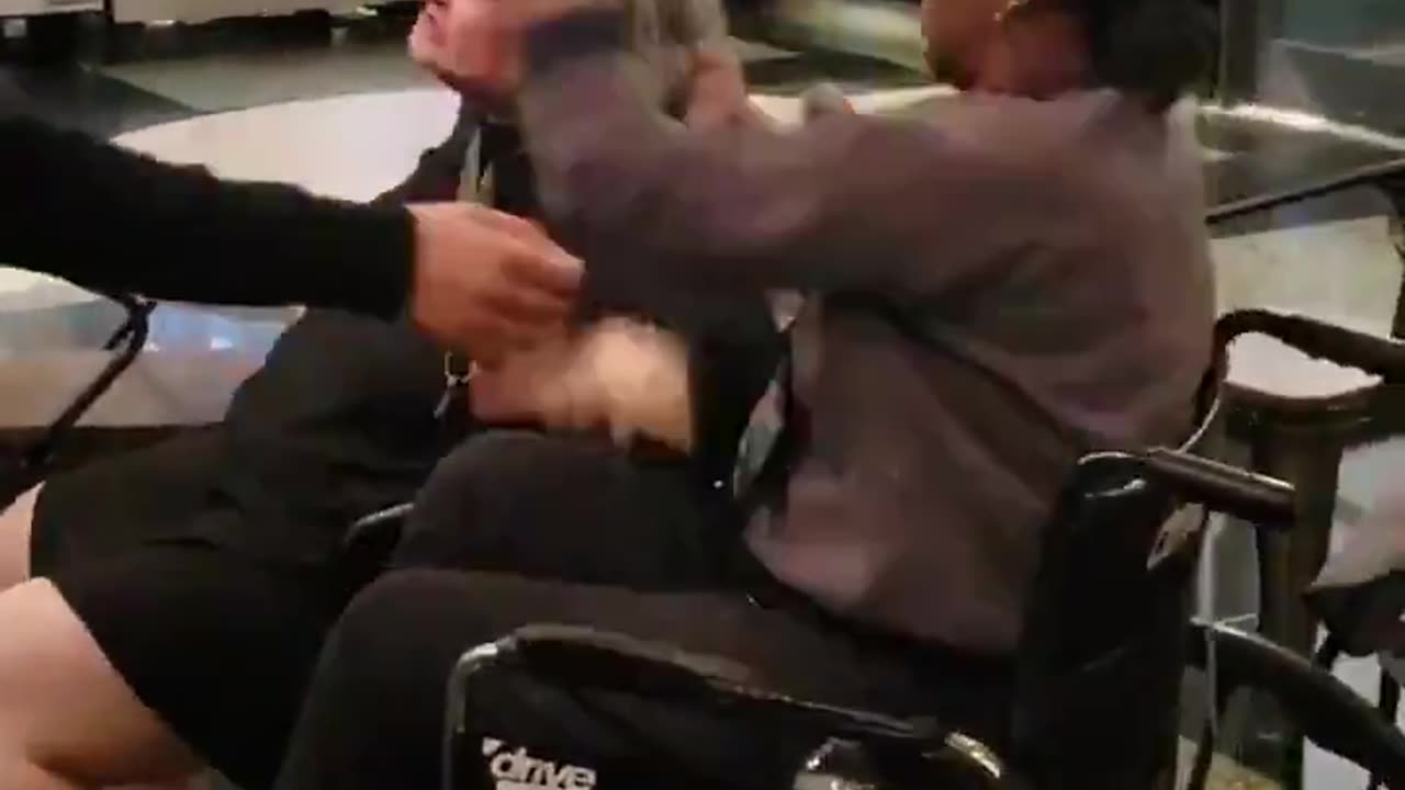 Multiracial Wheelchair Warfare In Clown Wurld