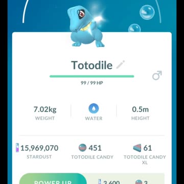 Pokémon GO-Purifying Shadow Totodile