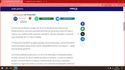 Lei aumenta pena por venda de bebida alcóolica a criança ou adolescente.mp4