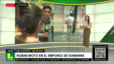 Le roban su moto mientras hacía compras en Gamarra: Así fue como delincuentes se llevaron vehículo