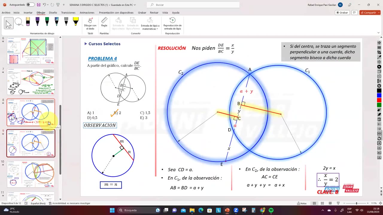 CURSOS SELECTOS VALLEJO | Semana 05 | Geometría