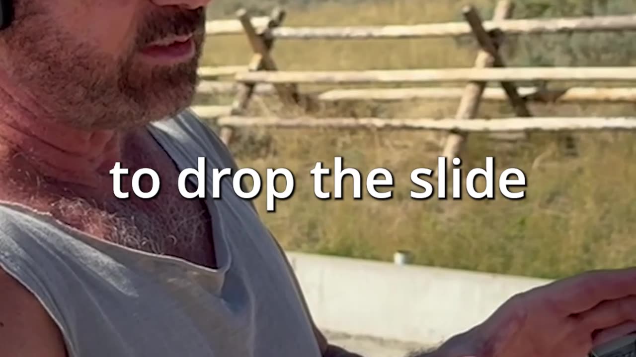 Don't abuse your sear! Always do this when releasing the slide
