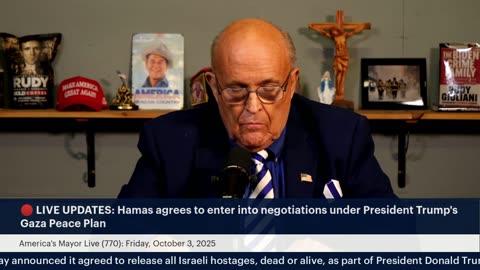 America's Mayor Live (770): Hamas Agrees to Open Negotiations Under President Trump's Gaza Plan