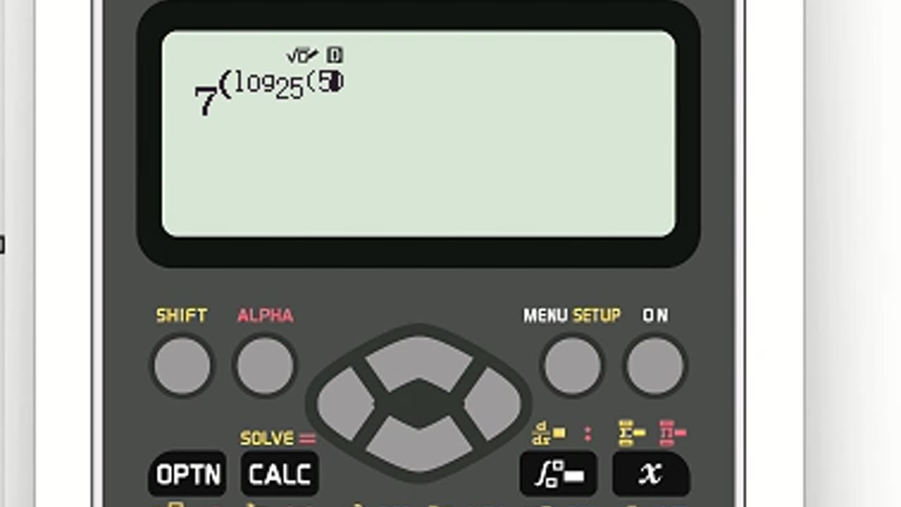 Toán 11: Hàm log - Thủ thuật CASIO: 7^( (log 25 (5x))^2 - 1) = x^(log 5 (7))