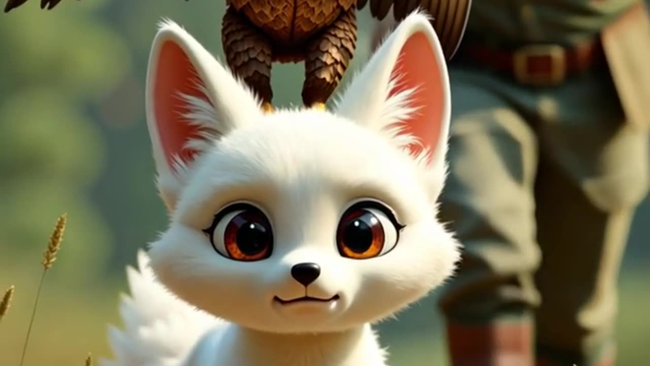 Little Fox and Bald Eagle's Mutual Rescue #Rabbit #CuteAnimals #AnimalRescue #ai #animation #rabbit