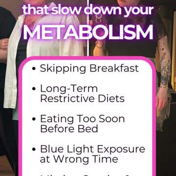5 Common Things that Can Slow Your Metabolism