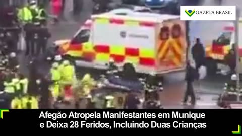 Afegão Atropela Manifestantes em Munique e Deixa 28 Feridos, Incluindo Duas Crianças