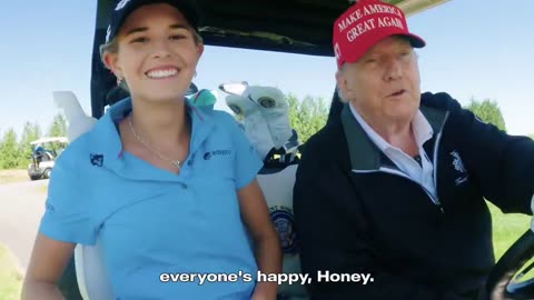 Trump verspricht Steuersenkung auf Golfplatz – seltener Moment