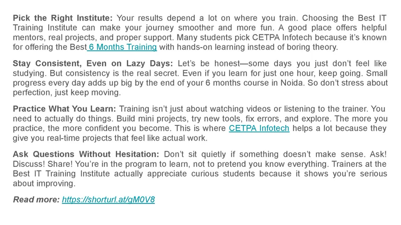 How to Maximize Your Results in a 6 Months Training Program