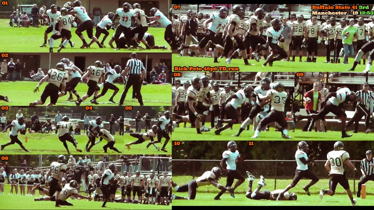 Prototype 416: Buffalo State's Rich Pete 45yd TD run vs Manchester