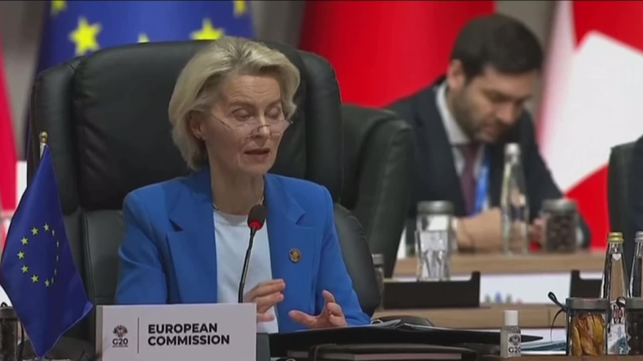 Ursula von der Leyen says "We must change this imbalance and that is at the core of Europes