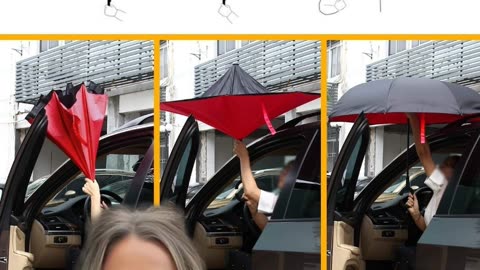 Jooayou Inverted Umbrella: Hands-Free Comfort Meets Windproof Innovation