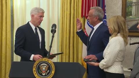 President Trump Participates in Swearing in Ceremony for the Secretary of Health and Human Services