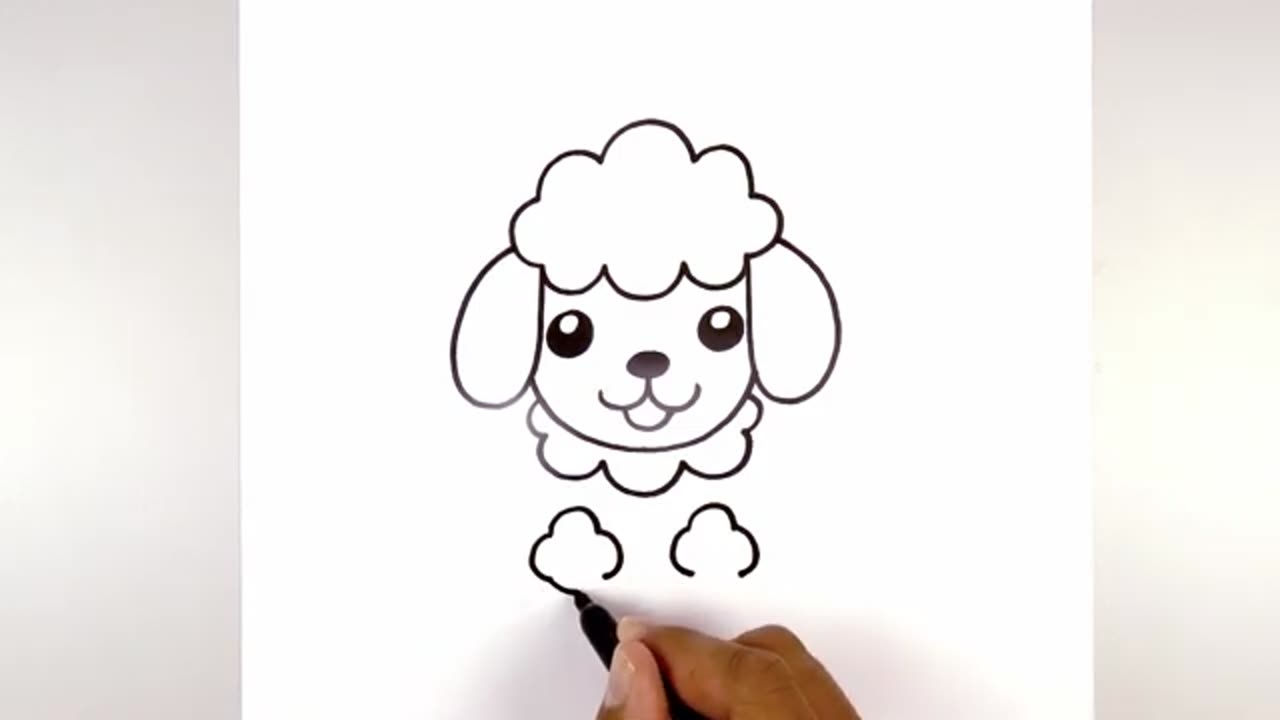 How to Draw A Cartoon Poodle