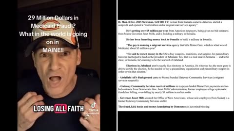 Somali fraud in Maine ..