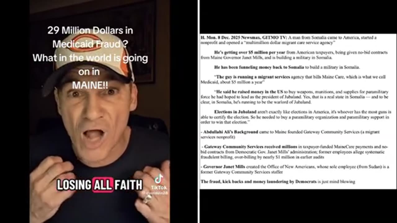 Somali fraud in Maine ..