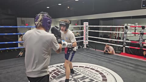Joey sparring Chino 2/12/26
