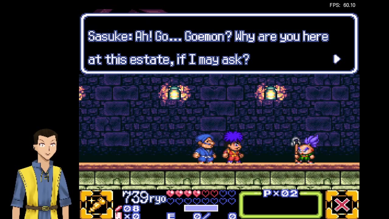 Ganbare Goemon 3 (SFC/RetroArch) day 1